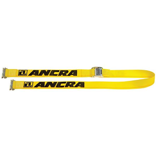 2" Etrack Logistic Straps. 1 Piece End - 12 ft - Yellow