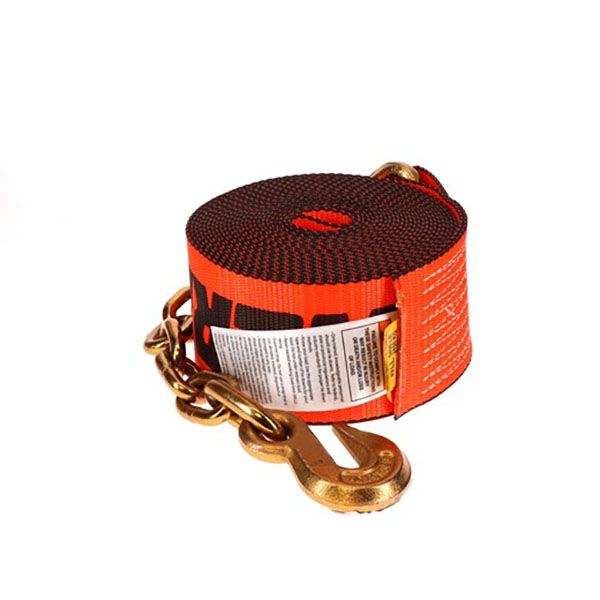 4” x 30’ X-Treme Webbing Winch Strap w/ Chain Anchor