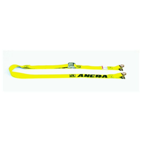 2 Inch Cam Buckle Strap with Wire Hook and E fitting 12 Ft - Yellow