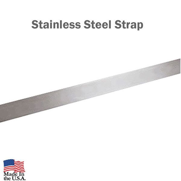 201 Stainless Steel Straps 1.1/4" x 0.044" x 72"- 10 per box	