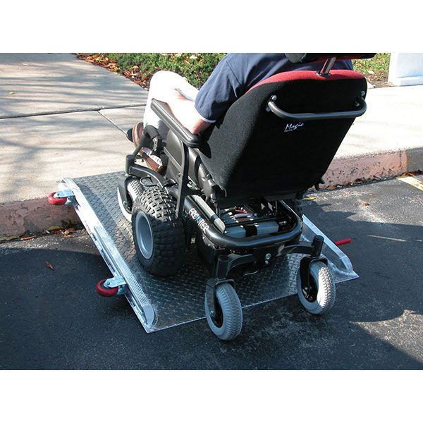 Roll-O-Wheel Curb Wheel Chair Ramp 48 In