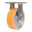 6X2 Polyurethane Sirius Dual Rigid Caster