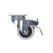 Caster, 3X1-1/4 Poly, Swivel W/Total Brake