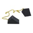 Pair of Rubber Wheel Chocks with Rope