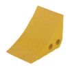Recycled Polypropylene Plastic Wheel Chock 10-1/4 In. x 7-1/2 In. x 7-1/2 In. Yellow