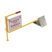 Aluminum Chock w/flag "Chock Your Wheels" sign. CWS-13