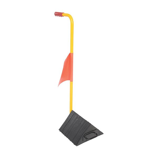 Rubber Wheel Chock-Handle With Flag