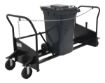 Steel Trash Can Cart Maximum Capacity 3 - 64 Gallon Trash Cans