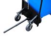 Steel Trash Can Cart with tow bar
