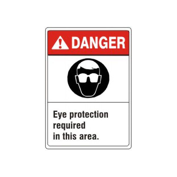 Danger:Eye Protection Required In This Area Eye Protection Picto sign - AN-0421