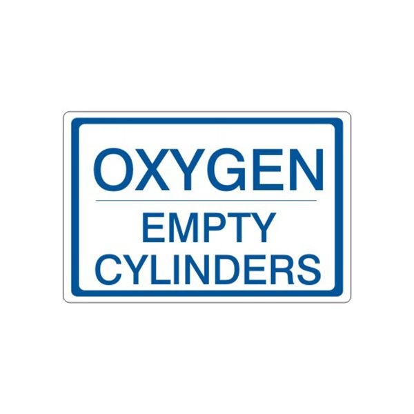 Oxygen Empty Cylinders – Cylinder Label - CL-121