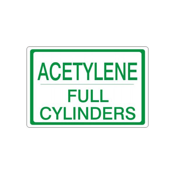 Acetylene Full Cylinders – Cylinder Label - CL-231