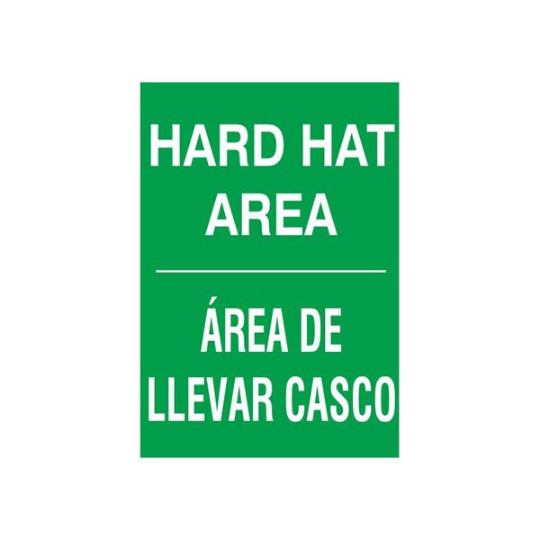 Hard Hat Area  Area De Llevar Casco sign - M-992831