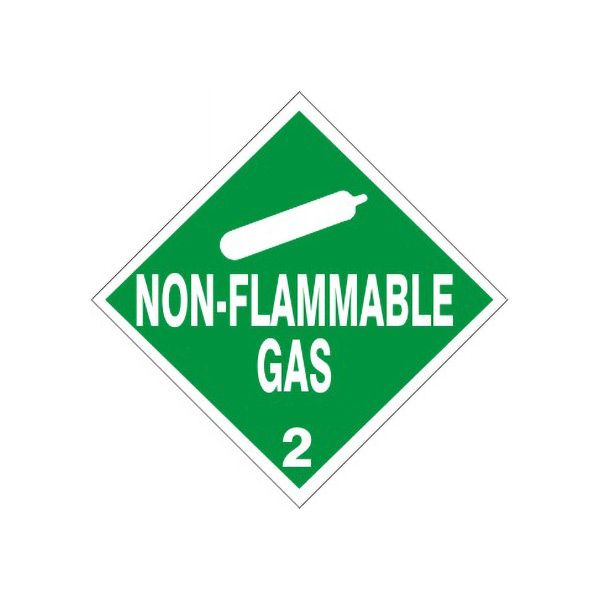 Non-Flammable Gas - Class 2 Dot Placard sign - DOT-49361