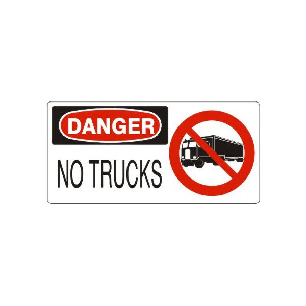 Danger No Trucks With Truck Picto sign - DP-475771