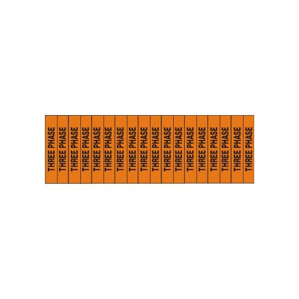 Three Phase - Pipe Marker sign - EP-3P-EC