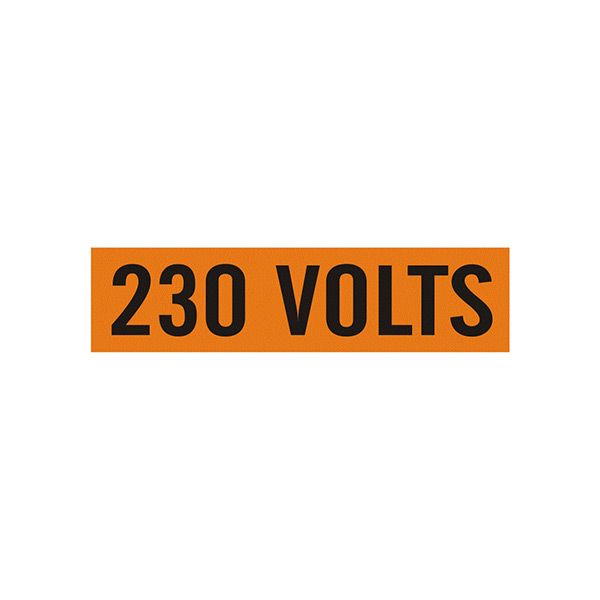 230 Volts - Pipe Marker sign - EP-230-EC