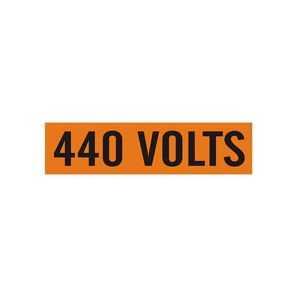 440 Volts - Pipe Marker sign - EP-440-EC