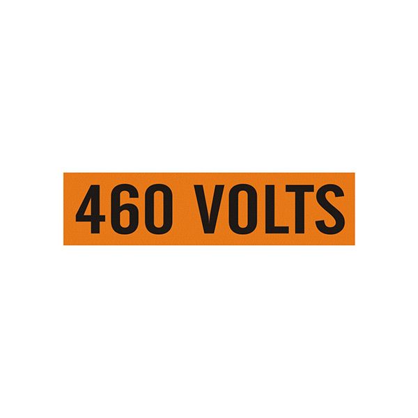460 Volts - Pipe Marker sign - EP-460-EC
