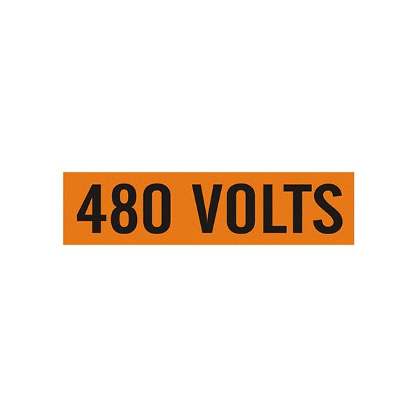 480 Volts - Pipe Marker sign - EP-480-EA