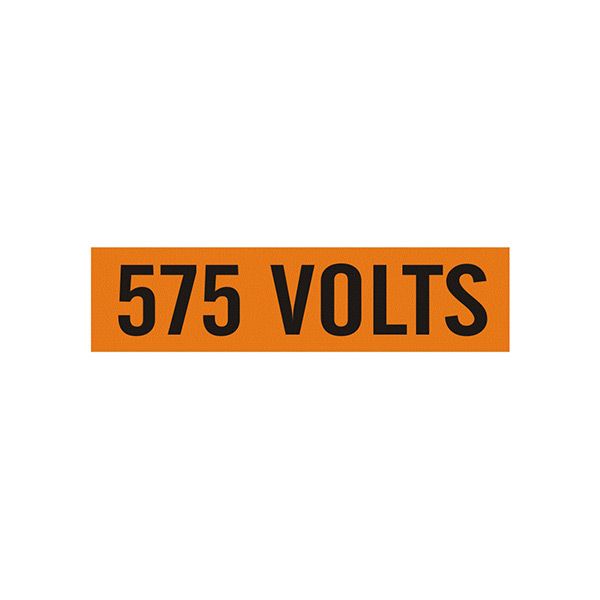 575 Volts  Style - Pipe Marker sign - EP-575-EA