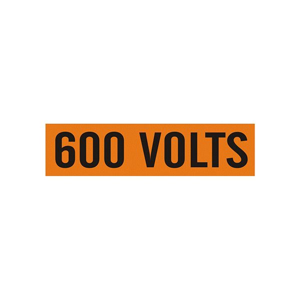 600 Volts - Pipe Marker sign - EP-600-EC
