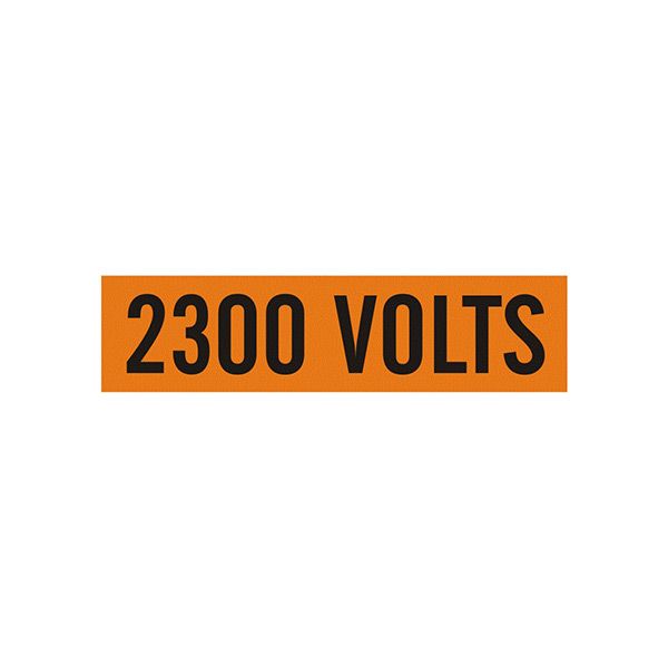 2300 Volts - Pipe Marker sign - EP-2300-EC