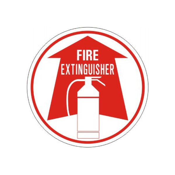 Fire Extinguisher With Extinguisher Picto Floor Decal - FD-5