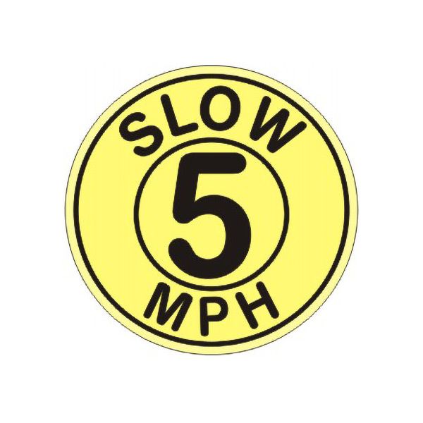 Slow 5 Mph Floor Decal - FD-19