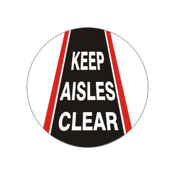 Keep Aisles Clear Floor Decal - FD-31