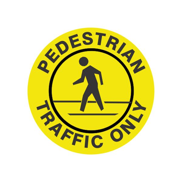 Pedestrian Traffic Only Picto Floor Decal - FD-50