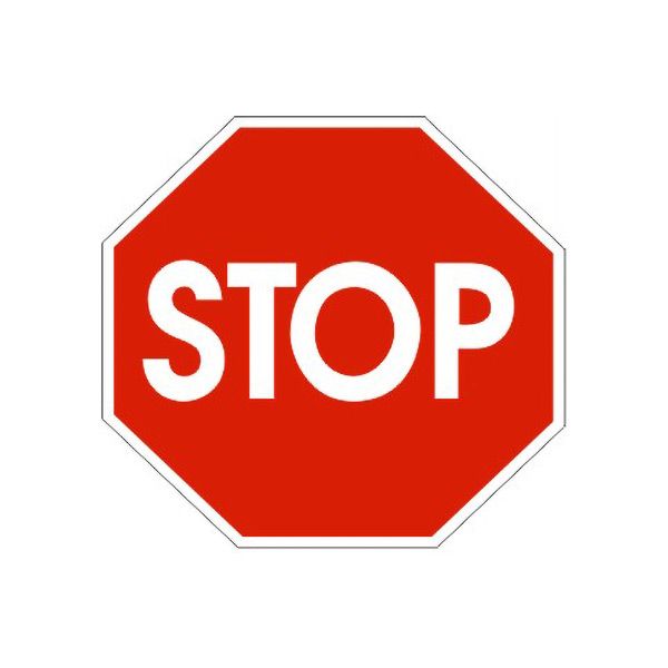 Stop Floor Decal - FD-9901