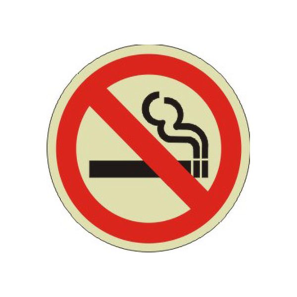 No Smoking With Smoking Picto Floor Decal Glow - FDGL-13