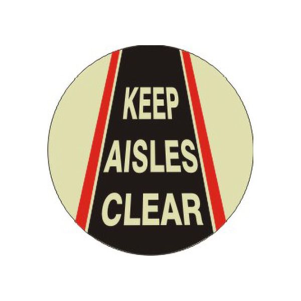 Keep Aisles Clear Floor Decal Glow - FDGL-31