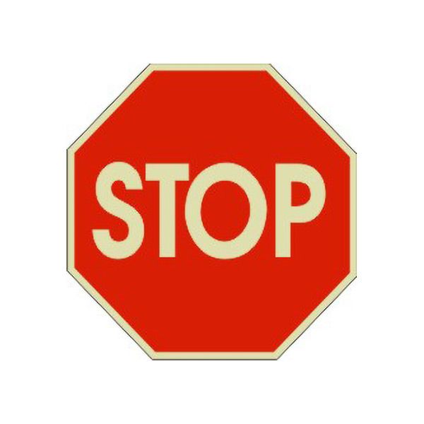 Stop Floor Decal Glow - FDGL-9901