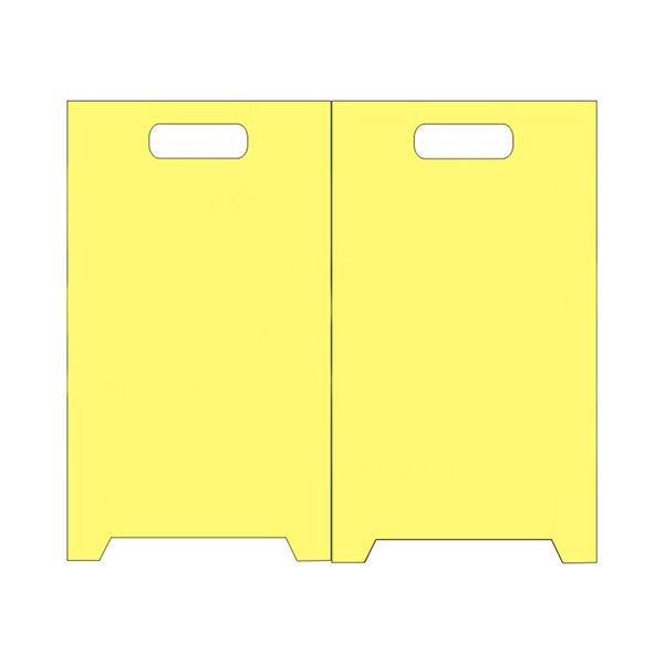 Blank Yellow Folding Floor Stands - FFS-17