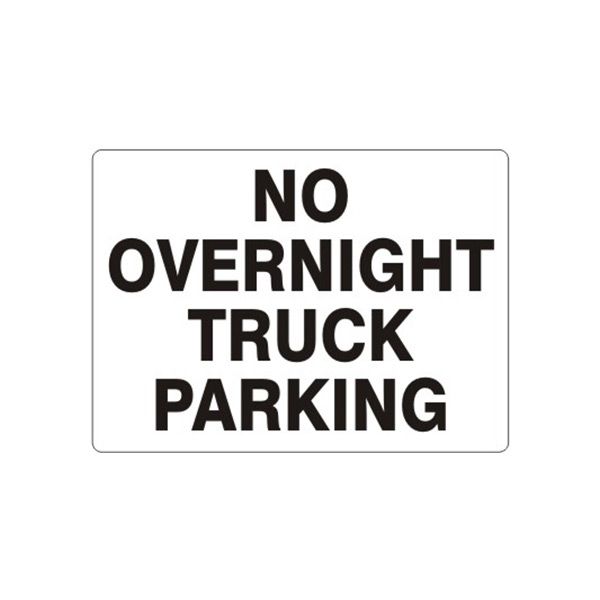 No Overnight Truck Parking sign - G-474414