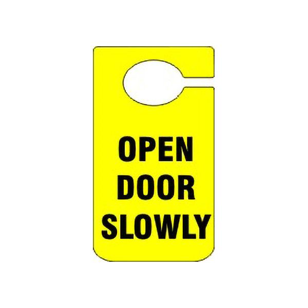 Door Closed Door Knob Hanger Open Door Slowly sign - DKH-POLY-06