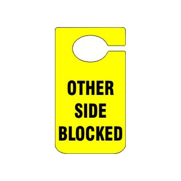 Door Closed Door Knob Hanger Other Side Blocked sign - DKH-TB-07