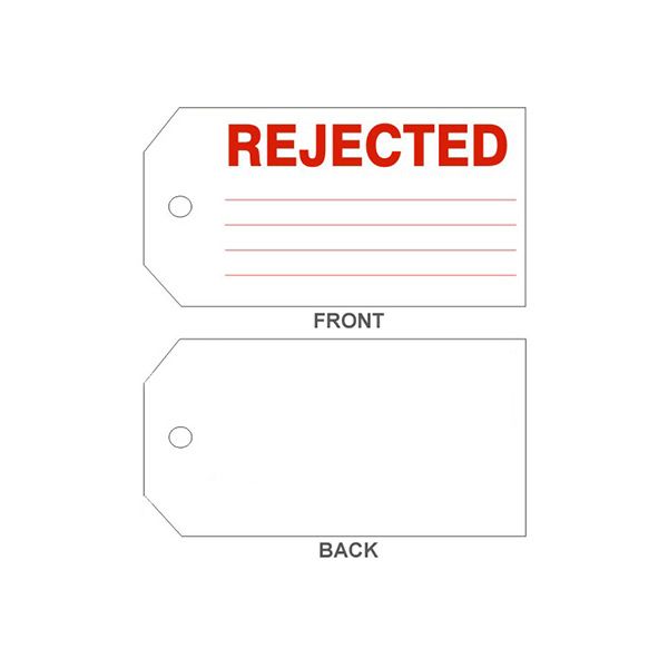 Rejected Tags sign - LT-419