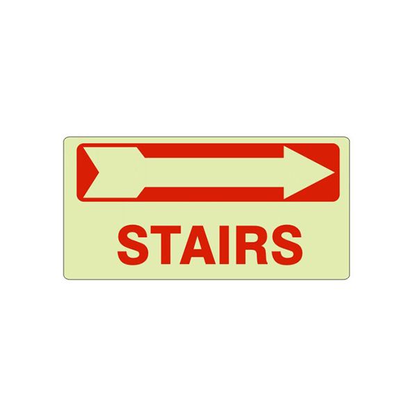 Glow Stairs Sign With Right Arrow Block sign - GL-990961