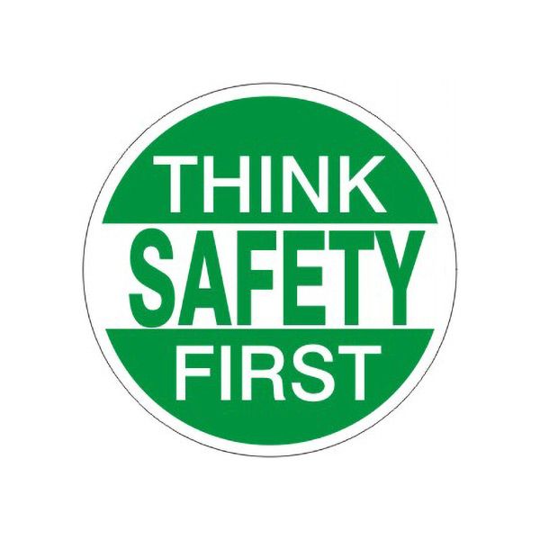 Think Safety First Wht/Grn – Helmet / Hard Hat Markers - HM-14