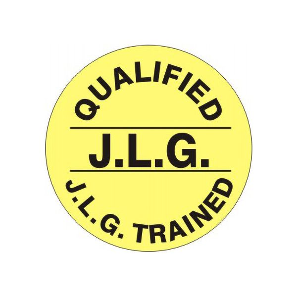 Qualified J.L.G. J.L.G. Trained – Helmet / Hard Hat Markers - HM-37