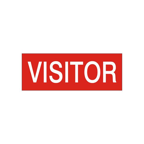 Visitor - Helmet / Hard Hat Marker sign - HM-40