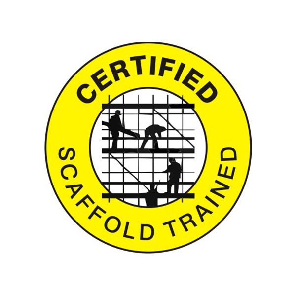 Certified Scaffold Trained Picto – Helmet / Hard Hat Markers - HM-131