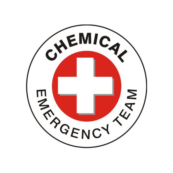 Chemical Emergency Team Cross – Helmet / Hard Hat Markers - HM-132