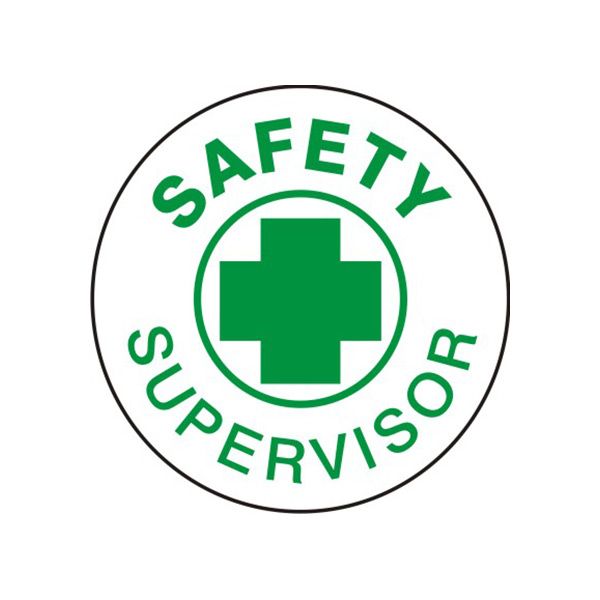 Safety Supervisor Picto – Helmet / Hard Hat Markers - HM-143