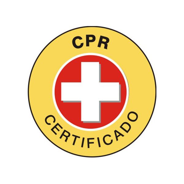 CPR Certificado Picto – Helmet / Hard Hat Markers - HM-148