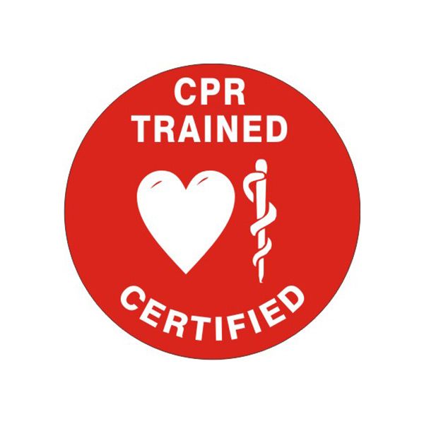 CPR Trained Certified Picto – Helmet / Hard Hat Markers - HM-151