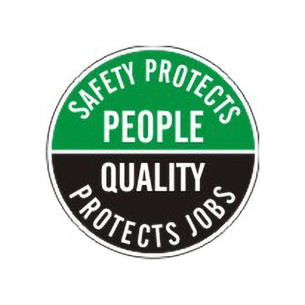 Safety Protects People Quality Protects Jobs – Helmet / Hard Hat Markers - HM-120